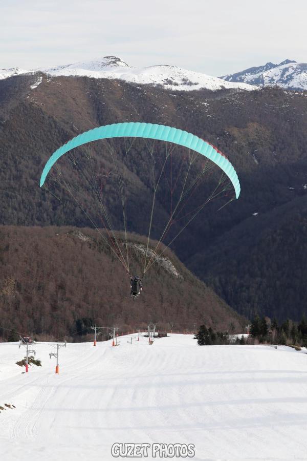 Pleine Nature Pied Pistes Piscine Chauffee Ustou Exterior foto